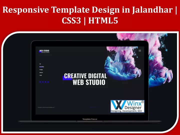 responsive template design in jalandhar css3 html5