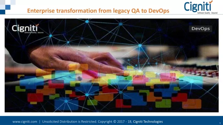 enterprise transformation from legacy qa to devops