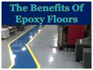 the benefits of epoxy floors
