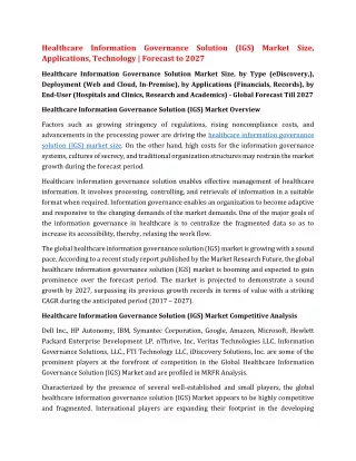 healthcare information governance solution