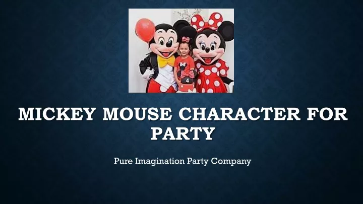 mickey mouse character for party