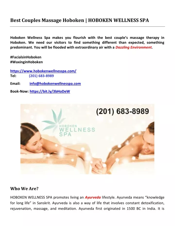 best couples massage hoboken hoboken wellness spa