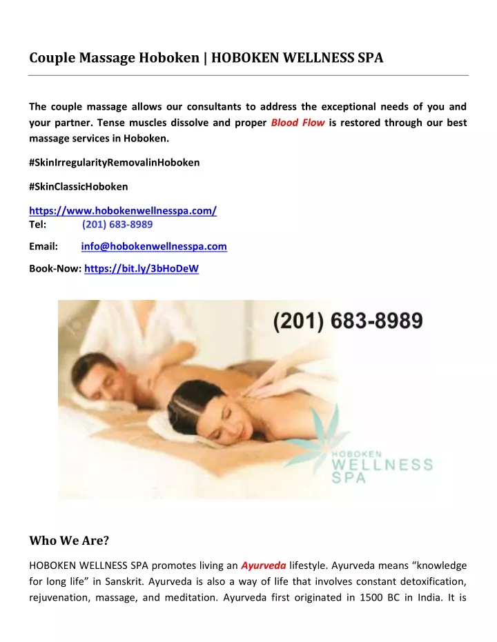 couple massage hoboken hoboken wellness spa
