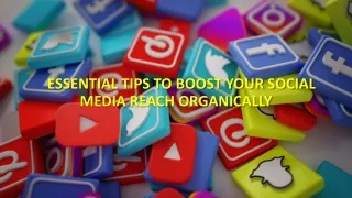 ESSENTIAL TIPS TO BOOST YOUR SOCIAL MEDIA REACH ORGANICALLY
