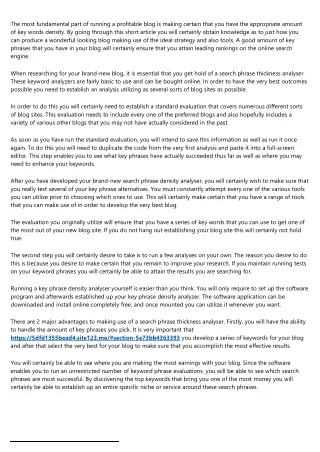 the most fundamental part of running a profitable