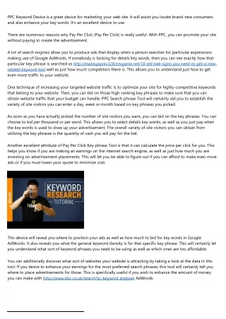 ppc keyword device is a great device
