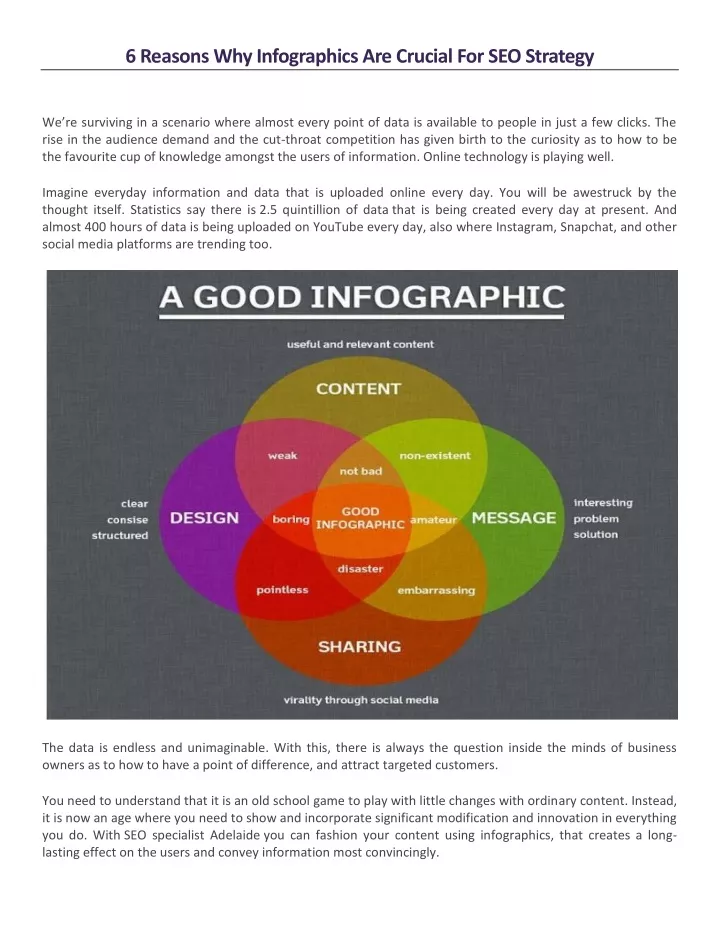 6 reasons why infographics are crucial