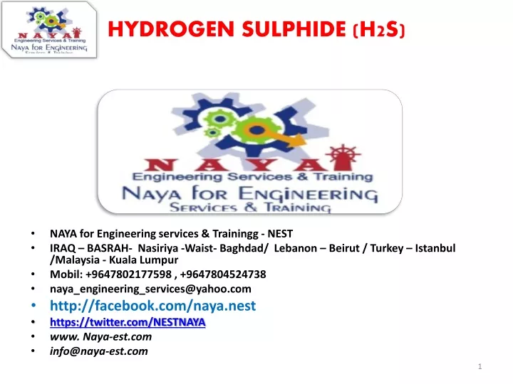 hydrogen sulphide h2s