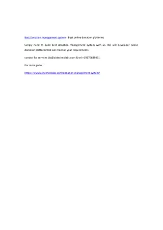 best donation management system best online