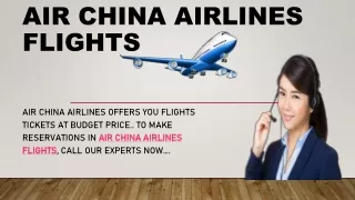 Call to Make Air China Airlines Reservations online with us