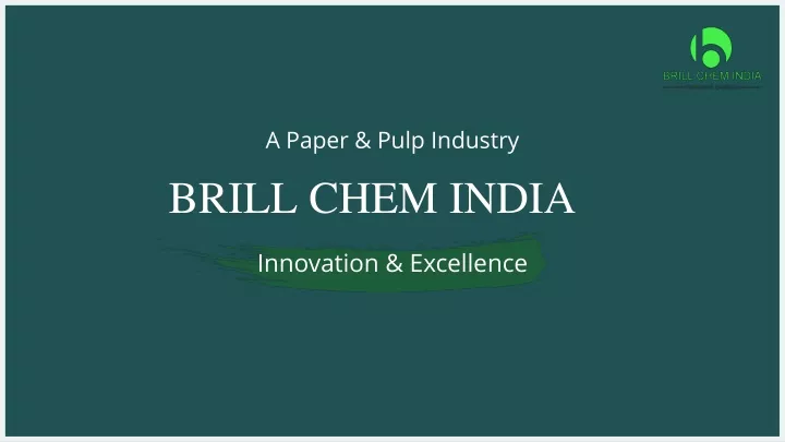 a paper pulp industry