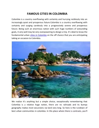 famous cities in colombia