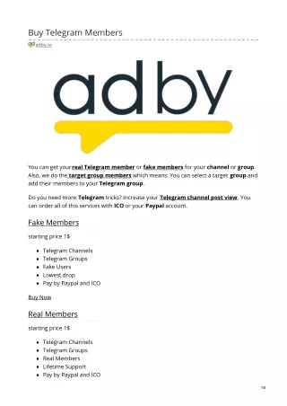 buy telegram members