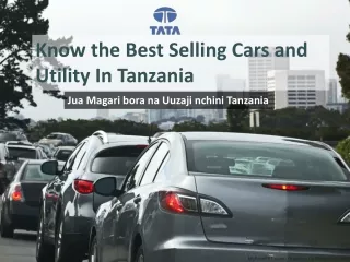 Know the Best Selling Cars and Utility In Tanzania