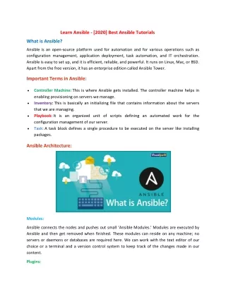 learn ansible 2020 best ansible tutorials