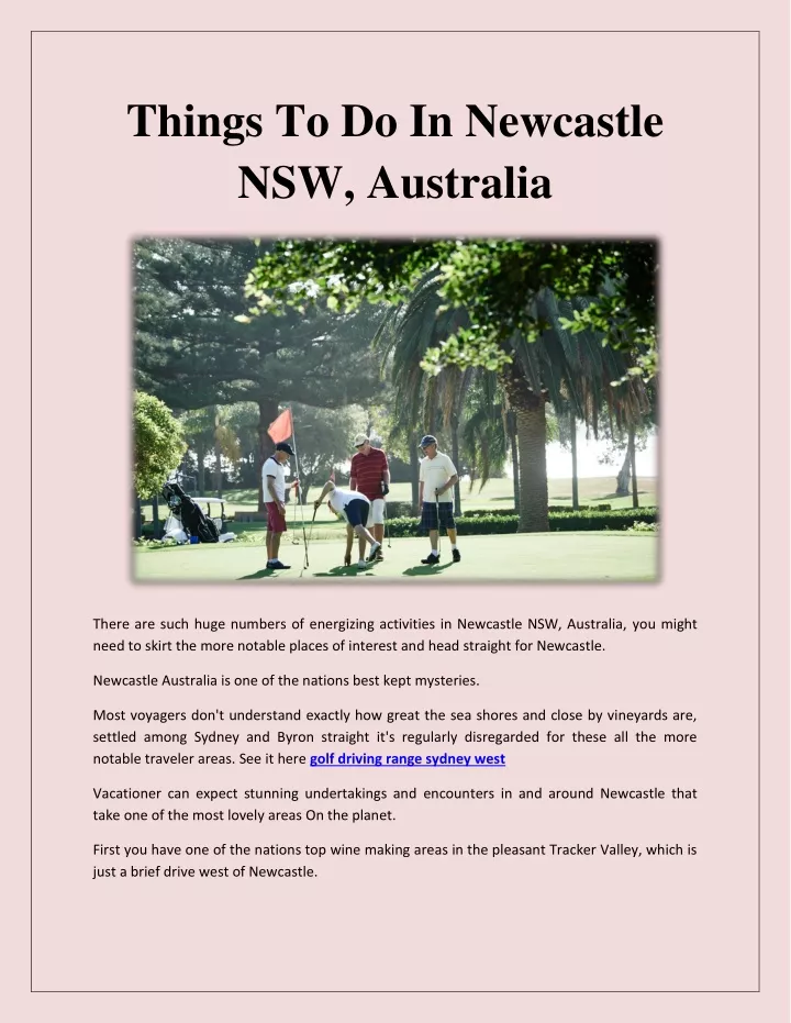 things to do in newcastle nsw australia