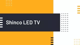 Shinco LED TV