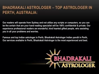 Bhadrakali Astrologer - Best Love Vashikaran Specialist in Perth, Australia:
