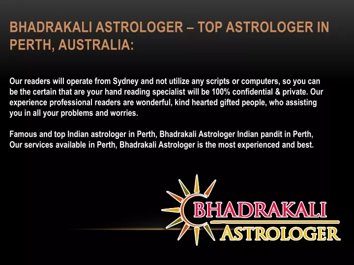 bhadrakali astrologer top astrologer in perth australia