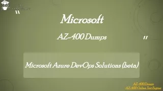 Latest Microsoft AZ-400 Questions Answers 2020 | Valid AZ-400  Dumps