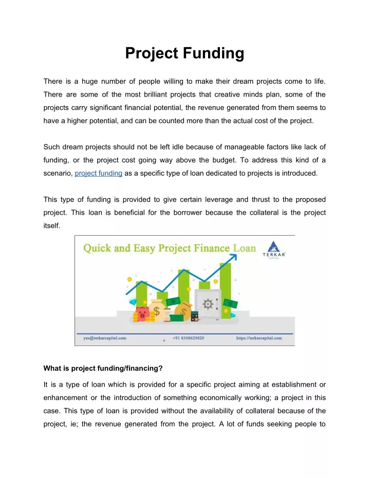 project funding