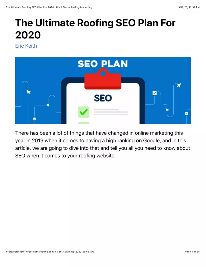 the ultimate roofing seo plan for 2020 blackstorm