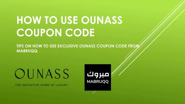 how to use ounass coupon code