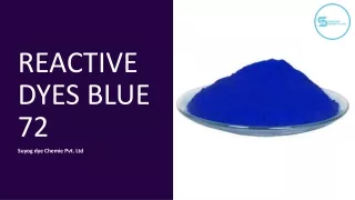 Reactive Turquoise Blue 72, Reactive Blue 72 - Suyog Biz