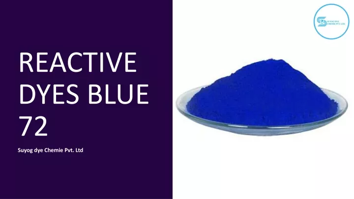 reactive dyes blue 72