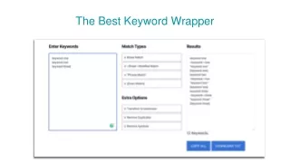 the best keyword wrapper