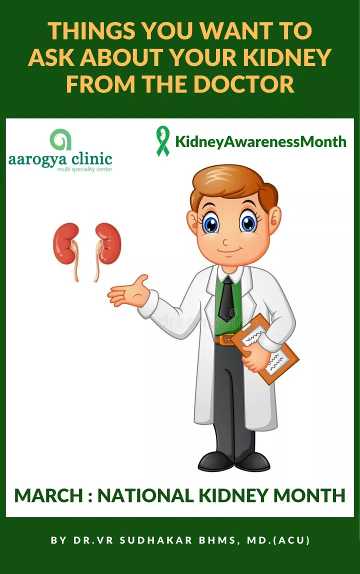 things you want to ask about your kidney from