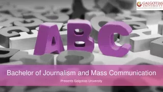 Bachelor of Journalism and Mass Communication Visit Galgotias University