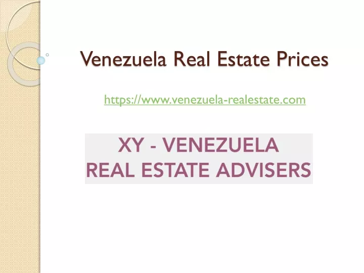 venezuela real estate prices