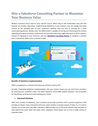 hire a salesforce consulting partner to maximize