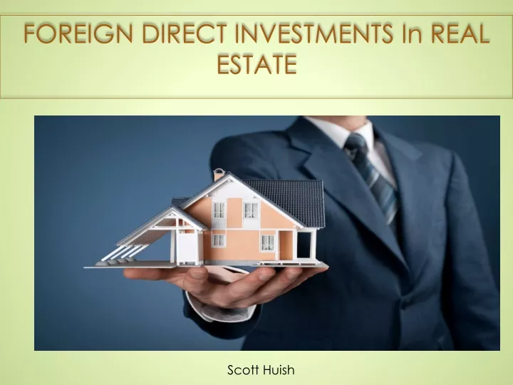 foreign direct investments in real estate