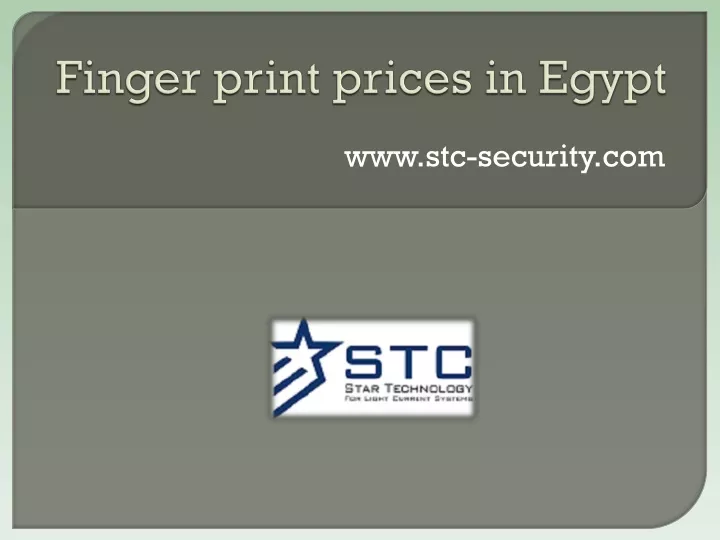 finger print prices in egypt