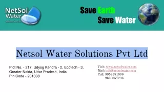 Wastewater Treatment Company - Sewage Treatment Plant | Save Water Now
