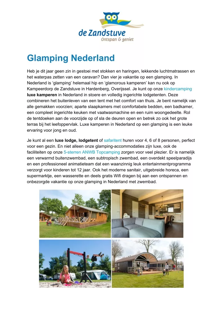 glamping nederland