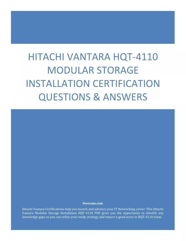 hitachi vantara hqt 4110 modular storage