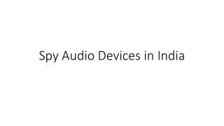 spy audio devices in india