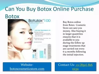 Can You Buy Botox Online Purchase Botox