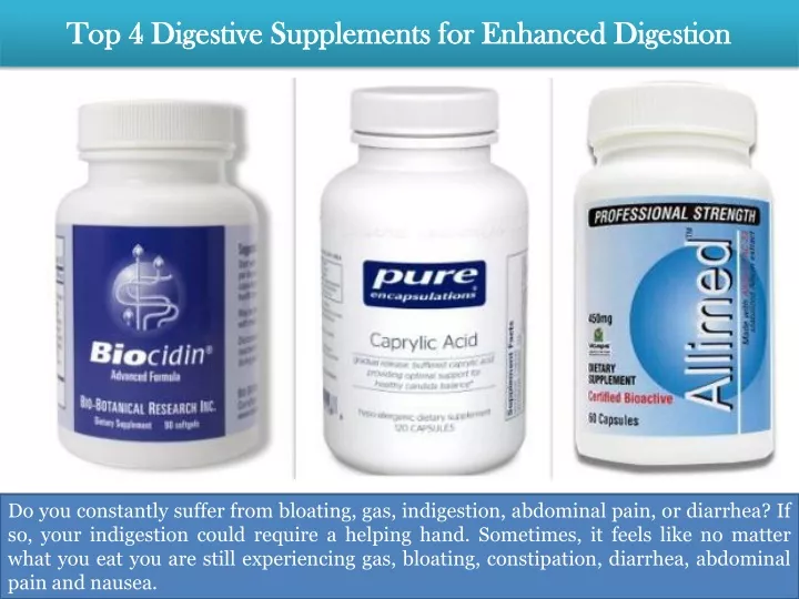 top 4 digestive supplements for enhanced digestion