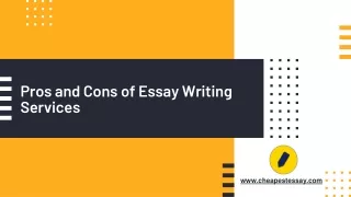 pros and cons of essay writing services