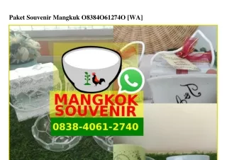 Paket Souvenir Mangkuk O838·4O61·274O [WA]