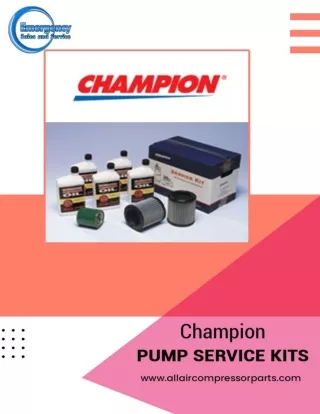 Maintenance Tips for Champion Pump Service Kits