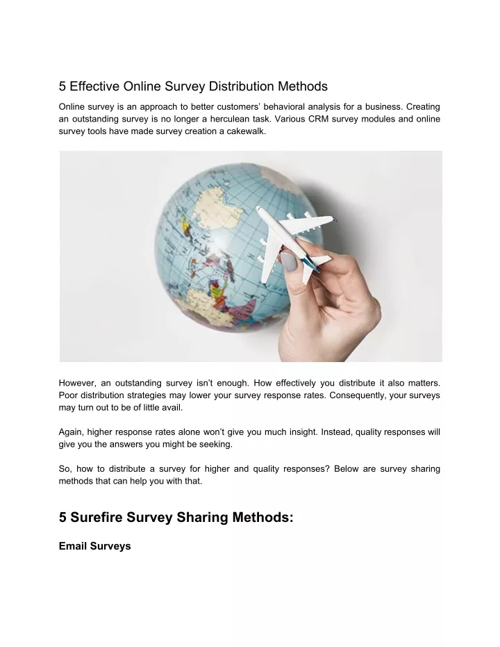 5 effective online survey distribution methods
