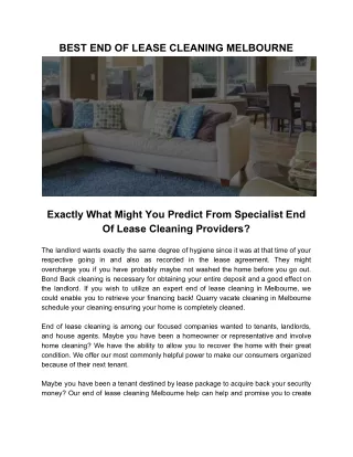best end of lease cleaning melbourne