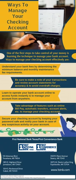 Ways To Manage Your Checking Account