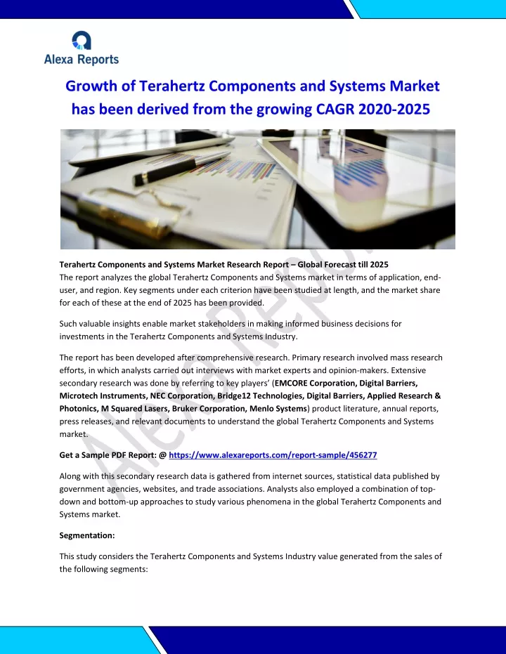 growth of terahertz components and systems market