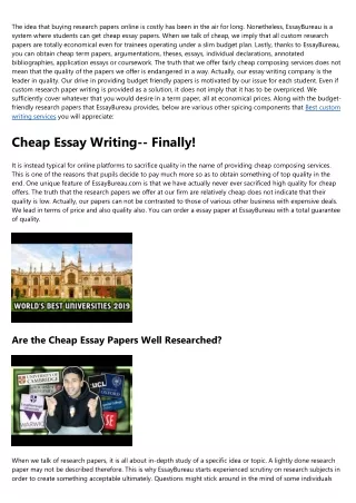 An Introduction to Research Paper Writing Help